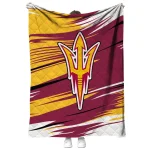 arizona state sun devils wild lines maroon white quilt blanket best selling