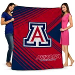 arizona wildcats arrow layers red quilt blanket best selling