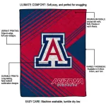 arizona wildcats arrow layers red quilt blanket best selling