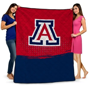 arizona wildcats dot illusion red quilt blanket best selling