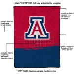 arizona wildcats dot illusion red quilt blanket best selling