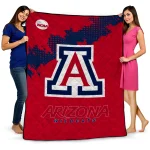 arizona wildcats paint trail red quilt blanket best selling