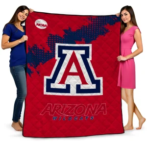 arizona wildcats paint trail red quilt blanket best selling