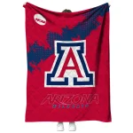 arizona wildcats paint trail red quilt blanket best selling