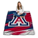 arizona wildcats wild lines red white quilt blanket best selling