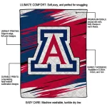 arizona wildcats wild lines red white quilt blanket best selling