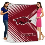 Arkansas Razorbacks Arrow Layers Red Quilt Blanket 1 arkansas razorbacks arrow layers red quilt blanket best selling