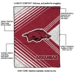 arkansas razorbacks arrow layers red quilt blanket best selling