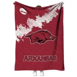arkansas razorbacks paint trail red quilt blanket best selling