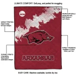 arkansas razorbacks paint trail red quilt blanket best selling