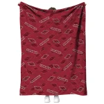arkansas razorbacks solid classic red quilt blanket best selling