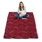 arkansas razorbacks solid classic red quilt blanket best selling