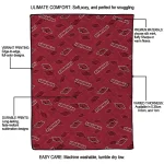 arkansas razorbacks solid classic red quilt blanket best selling