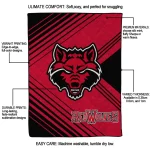 arkansas state red wolves arrow layers scarlet quilt blanket best selling