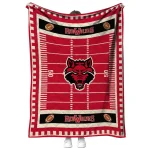 arkansas state red wolves mickey player scarlet quilt blanket best selling