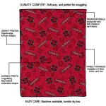 arkansas state red wolves solid classic scarlet quilt blanket best selling