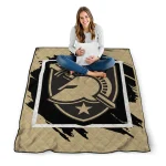 army black knights block border gold quilt blanket best selling