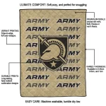 army black knights bold red gold quilt blanket best selling