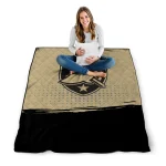 army black knights dot illusion gold quilt blanket best selling