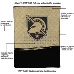 army black knights dot illusion gold quilt blanket best selling