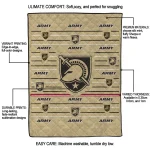 army black knights handdrawn stripes gold quilt blanket best selling