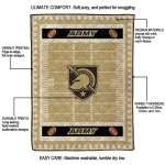 army black knights mickey player gold quilt blanket best selling