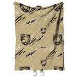 army black knights sketch lines gold quilt blanket best selling