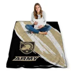 army black knights stroke art gold white quilt blanket best selling