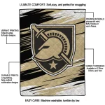 army black knights wild lines gold white quilt blanket best selling