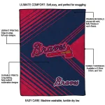 atlanta braves arrow layers navy quilt blanket best selling