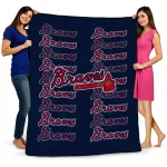 Atlanta Braves Bold Red Navy Quilt Blanket 1 atlanta braves bold red navy quilt blanket best selling