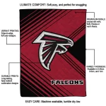 atlanta falcons arrow layers red quilt blanket best selling