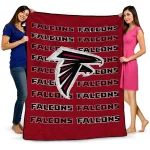 atlanta falcons bold red quilt blanket best selling