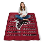 atlanta falcons bold red quilt blanket best selling