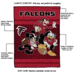 atlanta falcons disney football red quilt blanket best selling