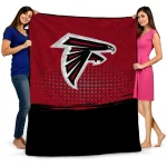 atlanta falcons dot illusion red quilt blanket best selling