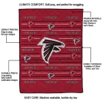 atlanta falcons handdrawn stripes red quilt blanket best selling