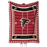 atlanta falcons mickey player red quilt blanket best selling