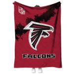 atlanta falcons shield badge red quilt blanket best selling