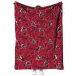 atlanta falcons solid classic red quilt blanket best selling