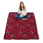atlanta falcons solid classic red quilt blanket best selling