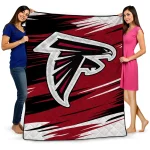 atlanta falcons wild lines red white quilt blanket best selling