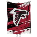 atlanta falcons wild lines red white quilt blanket best selling