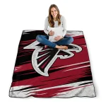 atlanta falcons wild lines red white quilt blanket best selling