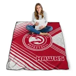 atlanta hawks arrow layers red quilt blanket best selling