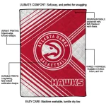atlanta hawks arrow layers red quilt blanket best selling