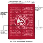 atlanta hawks bold red quilt blanket best selling