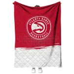 atlanta hawks dot illusion red quilt blanket best selling