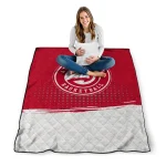 atlanta hawks dot illusion red quilt blanket best selling