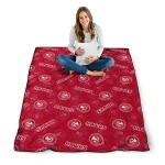 atlanta hawks solid classic red quilt blanket best selling